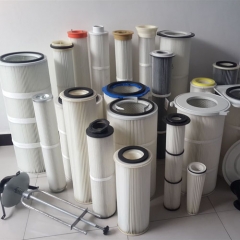 Dust filter cartridge pleating machine-rotary type pleating