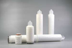 What machines models are used to weld end caps of all fluoropolymer filter cartridges?